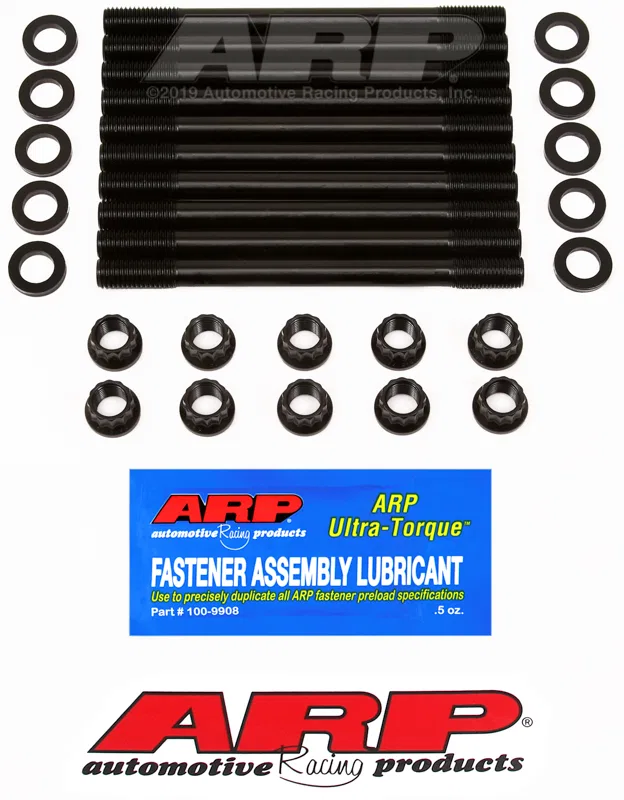 218-4701 – ARP Cylinder Head Stud, For Use With 1.6L/ 1.8L Dual Overhead Cam Mazda Miata 12 Point Nuts Black Oxide Ch...
